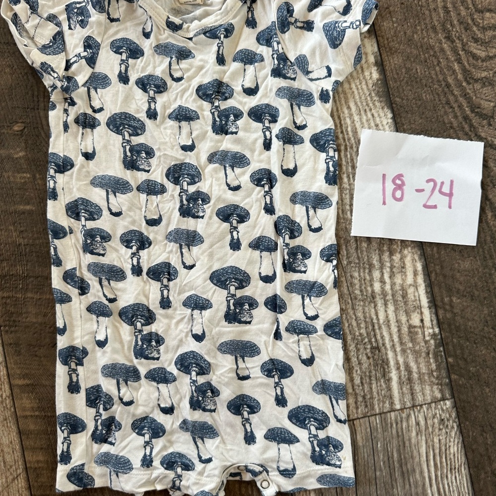 Kate Quinn Mushroom Print Shortie Romper